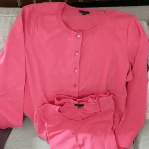 Talbots Woman Coral twinset size 1x